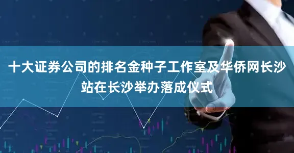 十大证券公司的排名金种子工作室及华侨网长沙站在长沙举办落成仪式